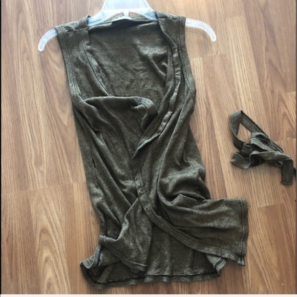 Michael Stars Wrap BrownTie Tunic - Picture 11 of 16